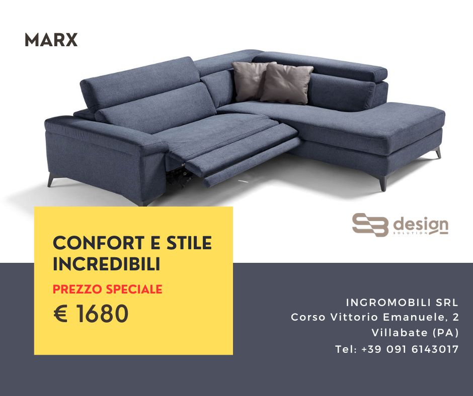 Offerta divano Marx di Sb Design - ingromobili